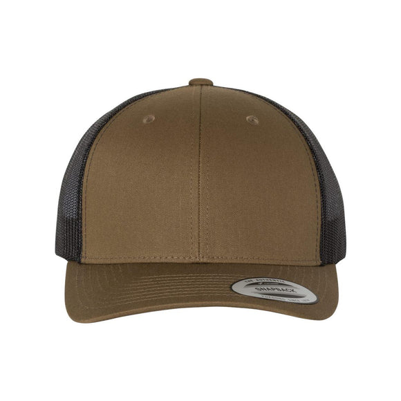 YP Classics - Retro Trucker Cap - 6606 - Coyote Brown/ Black