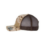 YP Classics - Retro Trucker Cap - 6606 - Multicam Arid/ Brown