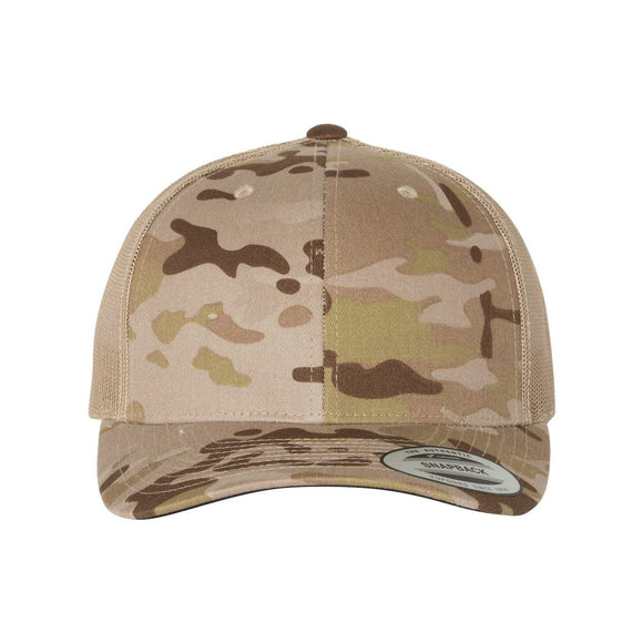YP Classics - Retro Trucker Cap - 6606 - Multicam Arid/ Tan