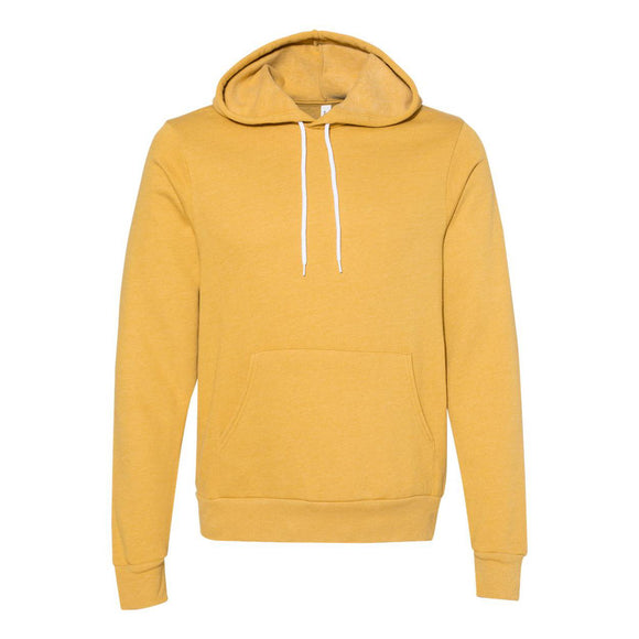 BELLA + CANVAS - Unisex Sponge Fleece Hoodie Sweatshirt - 3719 - Heather Mustard