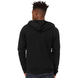 BELLA + CANVAS - Unisex Sponge Fleece Full-Zip Hoodie Sweatshirt - 3739 - Black Heather