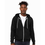 BELLA + CANVAS - Unisex Sponge Fleece Full-Zip Hoodie Sweatshirt - 3739 - Black Heather