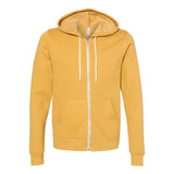 BELLA + CANVAS - Unisex Sponge Fleece Full-Zip Hoodie Sweatshirt - 3739 - Heather Mustard