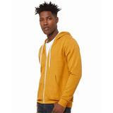 BELLA + CANVAS - Unisex Sponge Fleece Full-Zip Hoodie Sweatshirt - 3739 - Heather Mustard