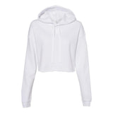 BELLA + CANVAS - Women's Crop Fleece Hoodie Sweatshirt - 7502 - White