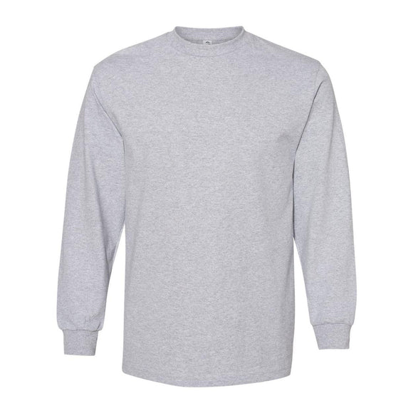 American Apparel - Heavyweight Cotton Long Sleeve Tee - 1304 - Heather Grey