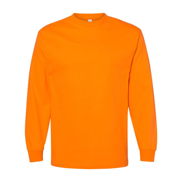 American Apparel - Heavyweight Cotton Long Sleeve Tee - 1304 - Orange