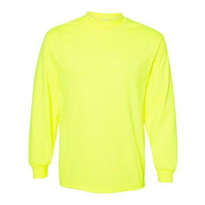 American Apparel - Heavyweight Cotton Long Sleeve Tee - 1304 - Safety Green