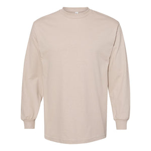 American Apparel - Heavyweight Cotton Long Sleeve Tee - 1304 - Sand