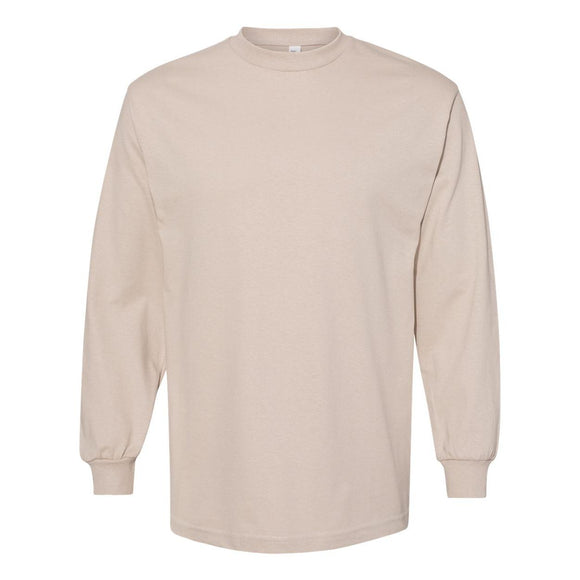 American Apparel - Heavyweight Cotton Long Sleeve Tee - 1304 - Sand