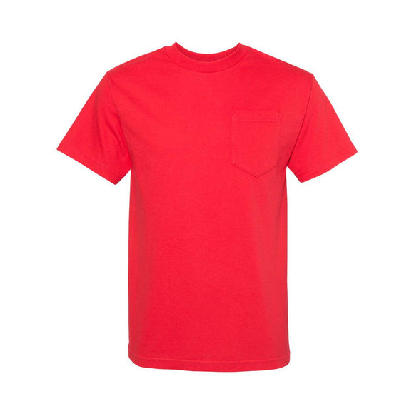 ALSTYLE - Classic Pocket T-Shirt - 1305 - Red