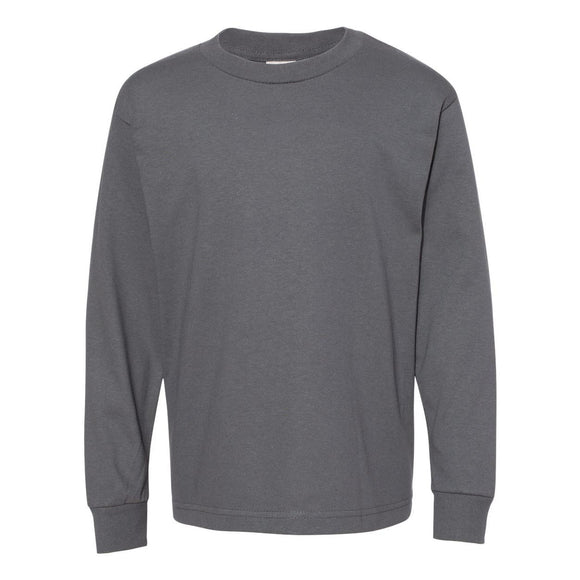 ALSTYLE - Youth Classic Long Sleeve T-Shirt - 3384 - Charcoal