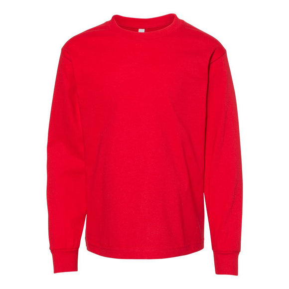 ALSTYLE - Youth Classic Long Sleeve T-Shirt - 3384 - Red