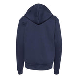 BELLA + CANVAS - Youth Sponge Fleece Full-Zip Hoodie Sweatshirt - 3739Y - Navy