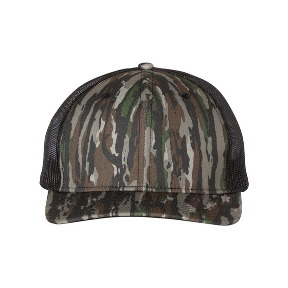 Richardson - Printed Trucker Cap - 112P - Realtree Original/ Black