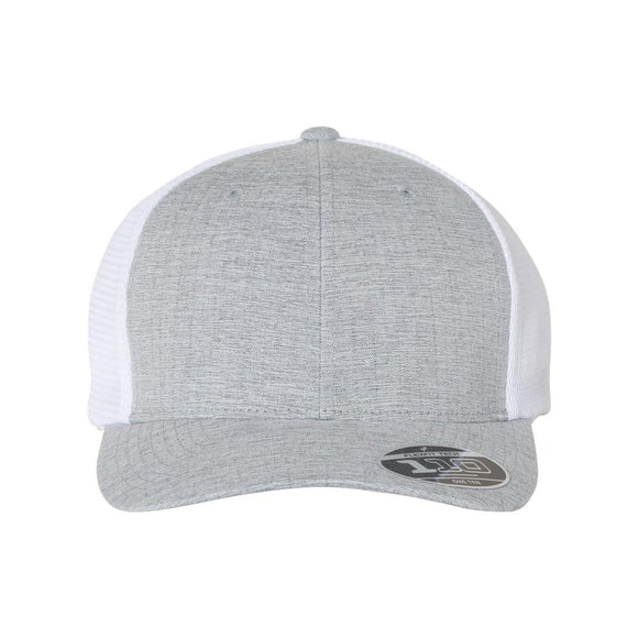 Flexfit - 110® Mesh-Back Cap - 110M - Melange Silver/ White