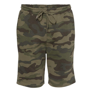 Independent Trading Co. - Midweight Fleece Shorts - IND20SRT - Forest Camo