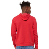 BELLA + CANVAS - Unisex Sponge Fleece Hoodie Sweatshirt - 3719 - Heather Red