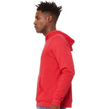 BELLA + CANVAS - Unisex Sponge Fleece Hoodie Sweatshirt - 3719 - Heather Red