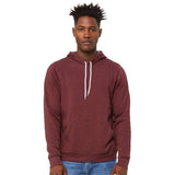 BELLA + CANVAS - Unisex Sponge Fleece Hoodie Sweatshirt - 3719 - Heather Maroon