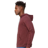 BELLA + CANVAS - Unisex Sponge Fleece Hoodie Sweatshirt - 3719 - Heather Maroon