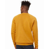 BELLA + CANVAS - Unisex Sponge Fleece Raglan Crewneck Sweatshirt - 3901 - Heather Mustard