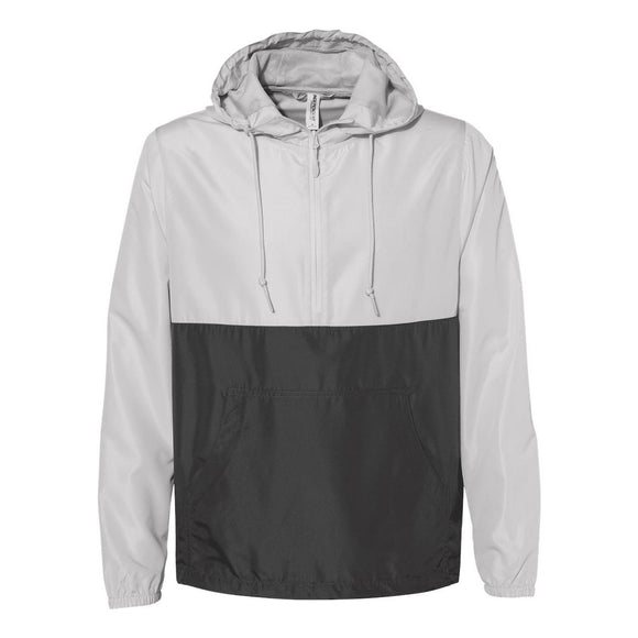 Independent Trading Co. - Lightweight Quarter-Zip Windbreaker Pullover Jacket - EXP54LWP - Smoke/ Graphite