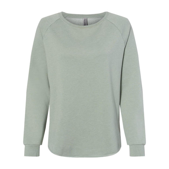 Independent Trading Co. - Women's California Wave Wash Crewneck Sweatshirt - PRM2000 - Sage