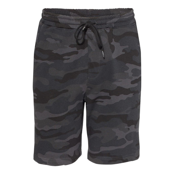 Independent Trading Co. - Midweight Fleece Shorts - IND20SRT - Black Camo