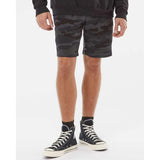 Independent Trading Co. - Midweight Fleece Shorts - IND20SRT - Black Camo