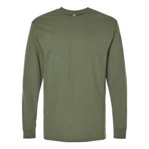 Gildan - Heavy Cotton™ Long Sleeve T-Shirt - 5400 - Military Green