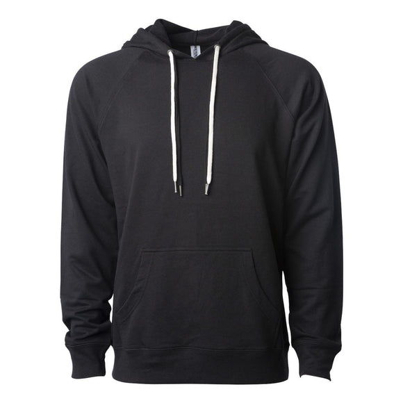 Independent Trading Co. - Icon Lightweight Loopback Terry Hooded Sweatshirt - SS1000 - Black