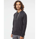 Independent Trading Co. - Icon Lightweight Loopback Terry Hooded Sweatshirt - SS1000 - Charcoal Heather