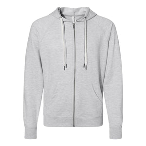 Independent Trading Co. - Icon Lightweight Loopback Terry Full-Zip Hooded Sweatshirt - SS1000Z - Athletic Heather