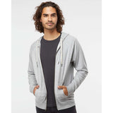 Independent Trading Co. - Icon Lightweight Loopback Terry Full-Zip Hooded Sweatshirt - SS1000Z - Athletic Heather