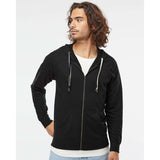 Independent Trading Co. - Icon Lightweight Loopback Terry Full-Zip Hooded Sweatshirt - SS1000Z - Black