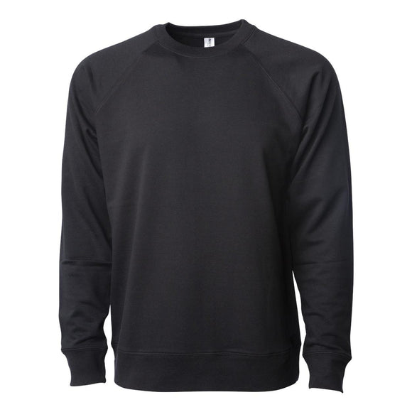 Independent Trading Co. - Icon Lightweight Loopback Terry Crewneck Sweatshirt - SS1000C - Black