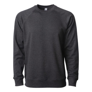 Independent Trading Co. - Icon Lightweight Loopback Terry Crewneck Sweatshirt - SS1000C - Charcoal Heather