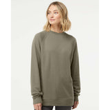 SS1000C Independent Trading Co. Icon Lightweight Loopback Terry Crewneck Sweatshirt Olive