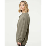 SS1000C Independent Trading Co. Icon Lightweight Loopback Terry Crewneck Sweatshirt Olive