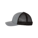 Richardson - Youth Trucker Snapback Cap - 112Y - Heather Grey/ Black