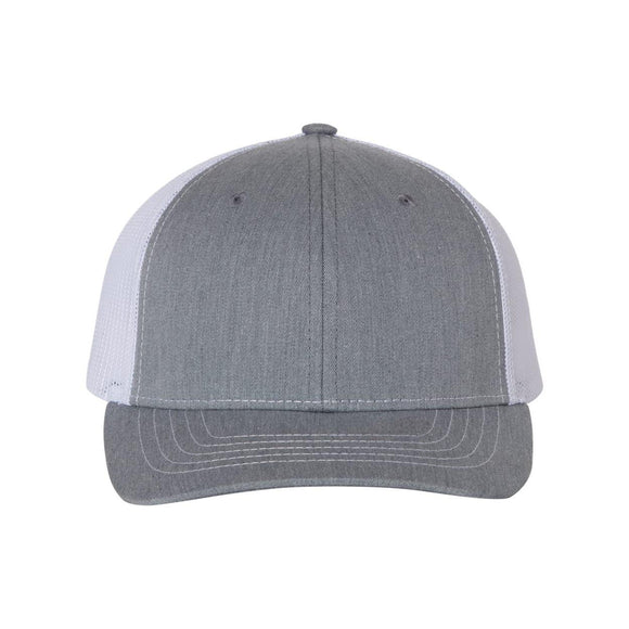 Richardson - Youth Trucker Snapback Cap - 112Y - Heather Grey/ White