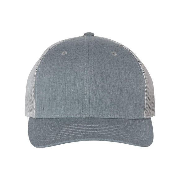 Richardson - Snapback Trucker Cap - 112 - Heather Grey/ Light Grey