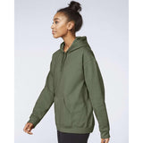 SF500 Gildan Softstyle® Midweight Hooded Sweatshirt Military Green