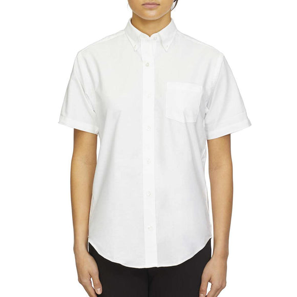 Van Heusen - Women's Oxford Short Sleeve Shirt - 18CV301 - White