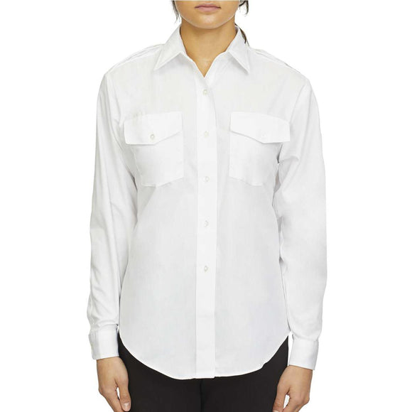 Van Heusen - Women's Aviation Long Sleeve Shirt - 18CV310 - White