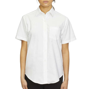 Van Heusen - Women's Short Sleeve Aviation Shirt - 18CV311 - White