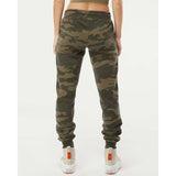 Independent Trading Co. - Women's California Wave Wash Sweatpants - PRM20PNT - Forest Camo Heather