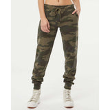 Independent Trading Co. - Women's California Wave Wash Sweatpants - PRM20PNT - Forest Camo Heather