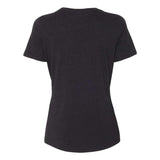 BELLA + CANVAS - Women’s Relaxed Fit Heather CVC Tee - 6400CVC - Black Heather